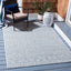 Alfombra lavable exterior 9x12ft azul y azul marino