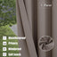 Cortinas opacas impermeables para exteriores 1