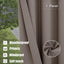 Cortinas opacas impermeables para exteriores 52x