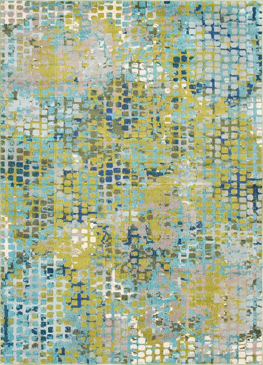Tapete Jardín Colección Abstracta Vibrante Azul-Verde