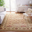 Alfombra 8x10ft beige y marfil diseño oriental