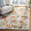 Alfombra decorativa 3x5ft lana francesa azul claro