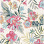 Alfombra sala dormitorio 5x8ft lana floral marfil rosa