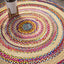 Alfombra trenzada yute redonda 8ft para interiores
