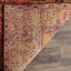 Alfombra acento 2.3x4ft naranja diseño persa sin pelusas