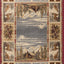 Alfombra roja estilo cabaña 9x12ft para sala dormitorio