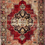 Alfombra persa rojo multi 6.7x9pies diseño tradicional sala