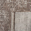 Alfombra lavable Courtyard 4ft cuadrada marrón y marfil